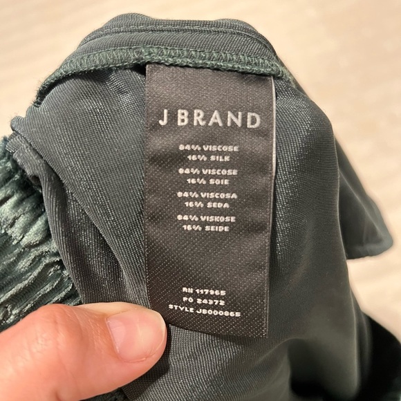 J BRAND Ardon Pull-On Elastic Waist Wide Leg Velvet Pants | Size Medium - Picture 8 of 8